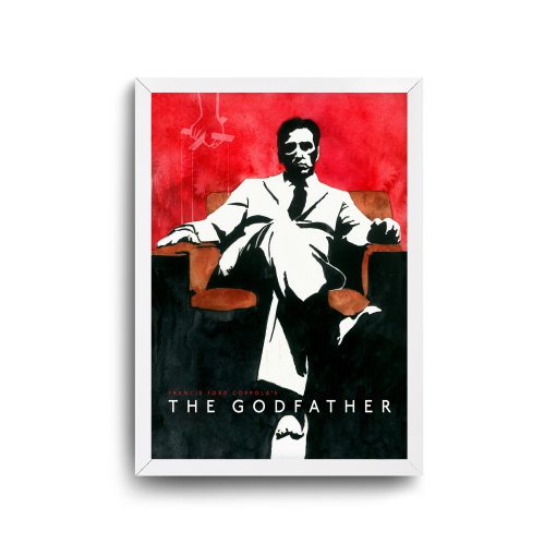 Poster Film white Frame godfather 2 A2