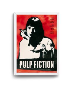 Poster Film white Frame plup Fiction 2