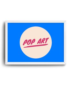 Pop Art White Frame Vertical pop art A4