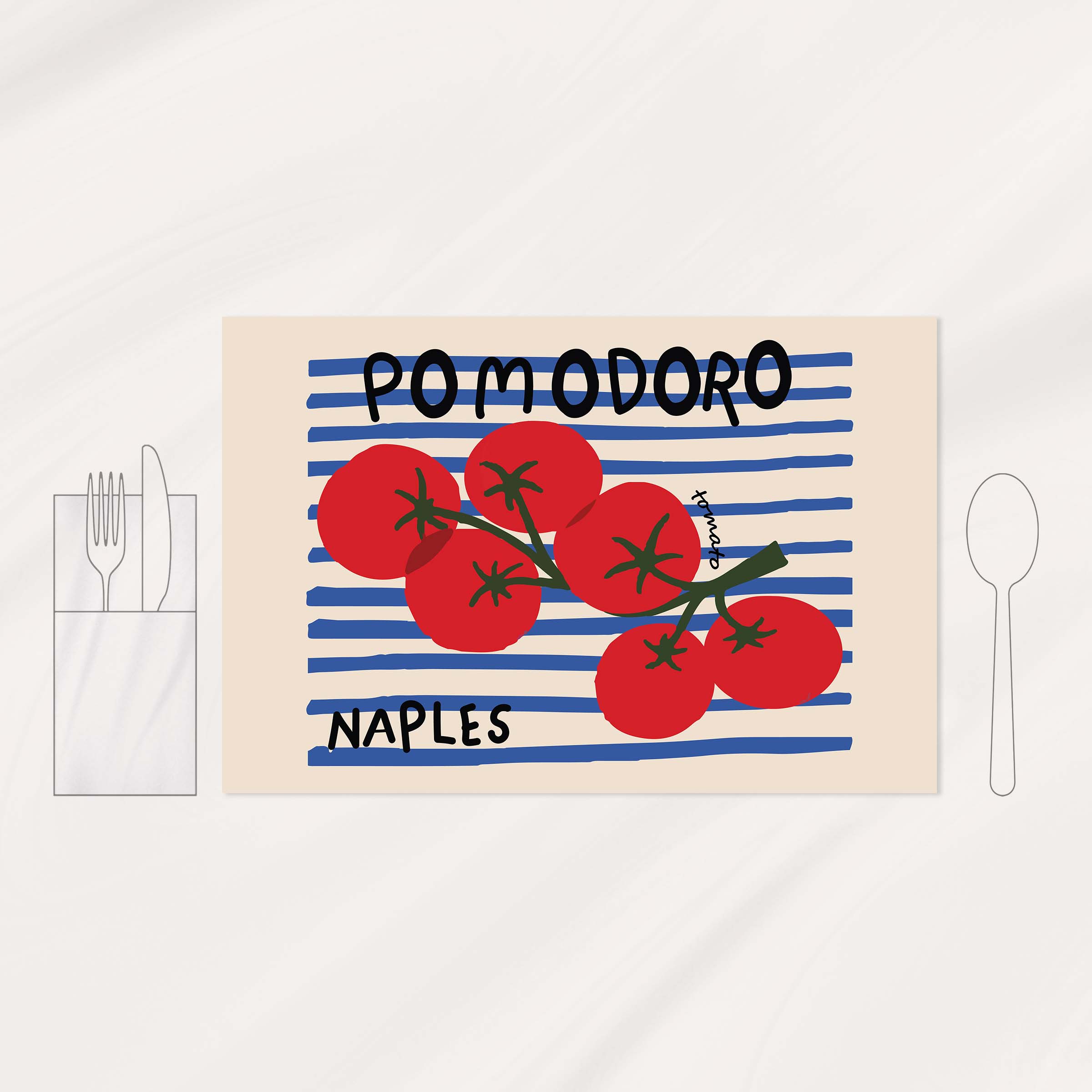 زیربشقابی پاپ آرت│Pomodoro 3 1a 1