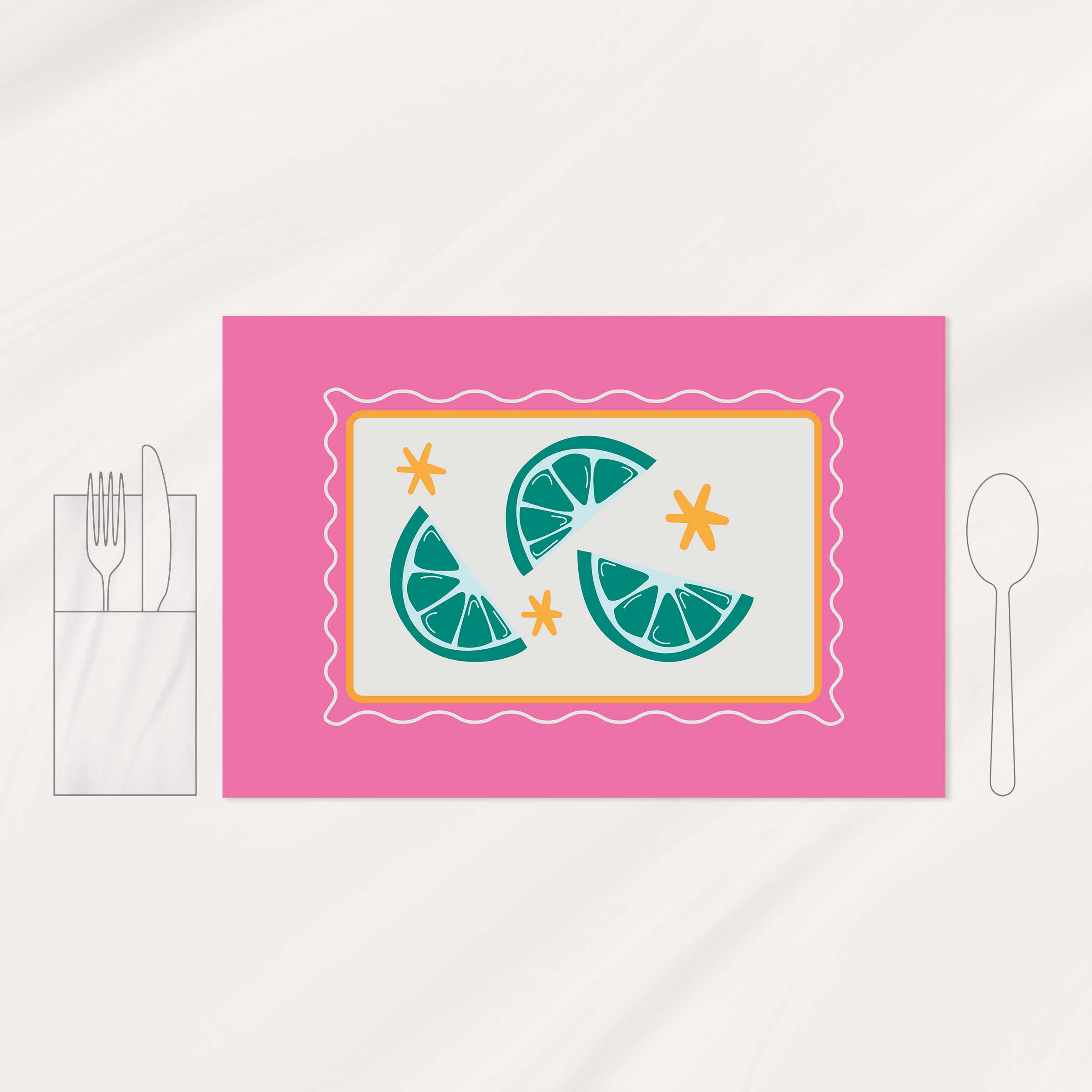 زیربشقابی پاپ آرت│Lime 2 22a 1