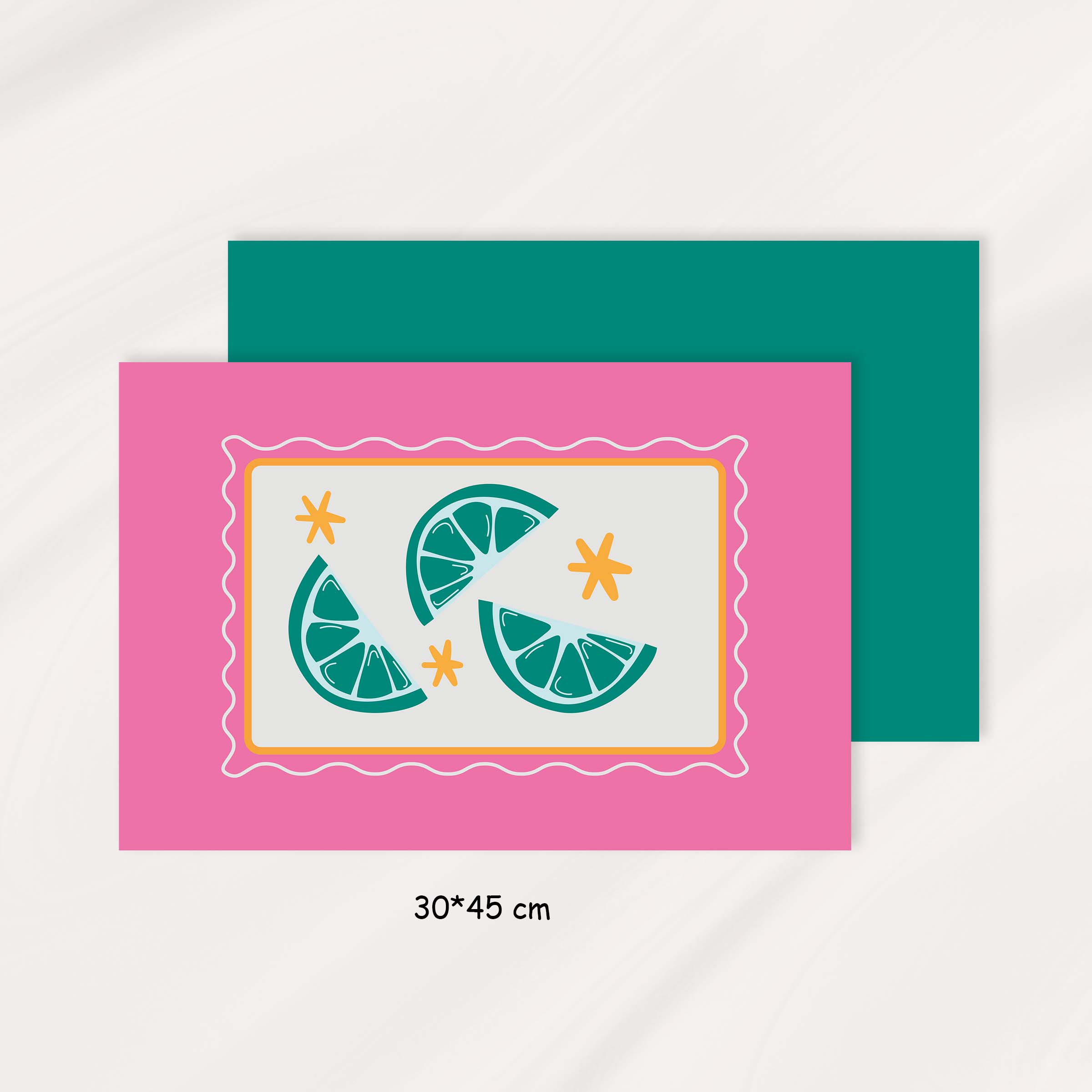 زیربشقابی پاپ آرت│Lime 3 22b