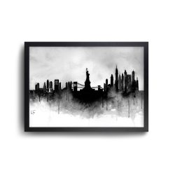 New York Skyline (B&W) 8 new york skyline bw b