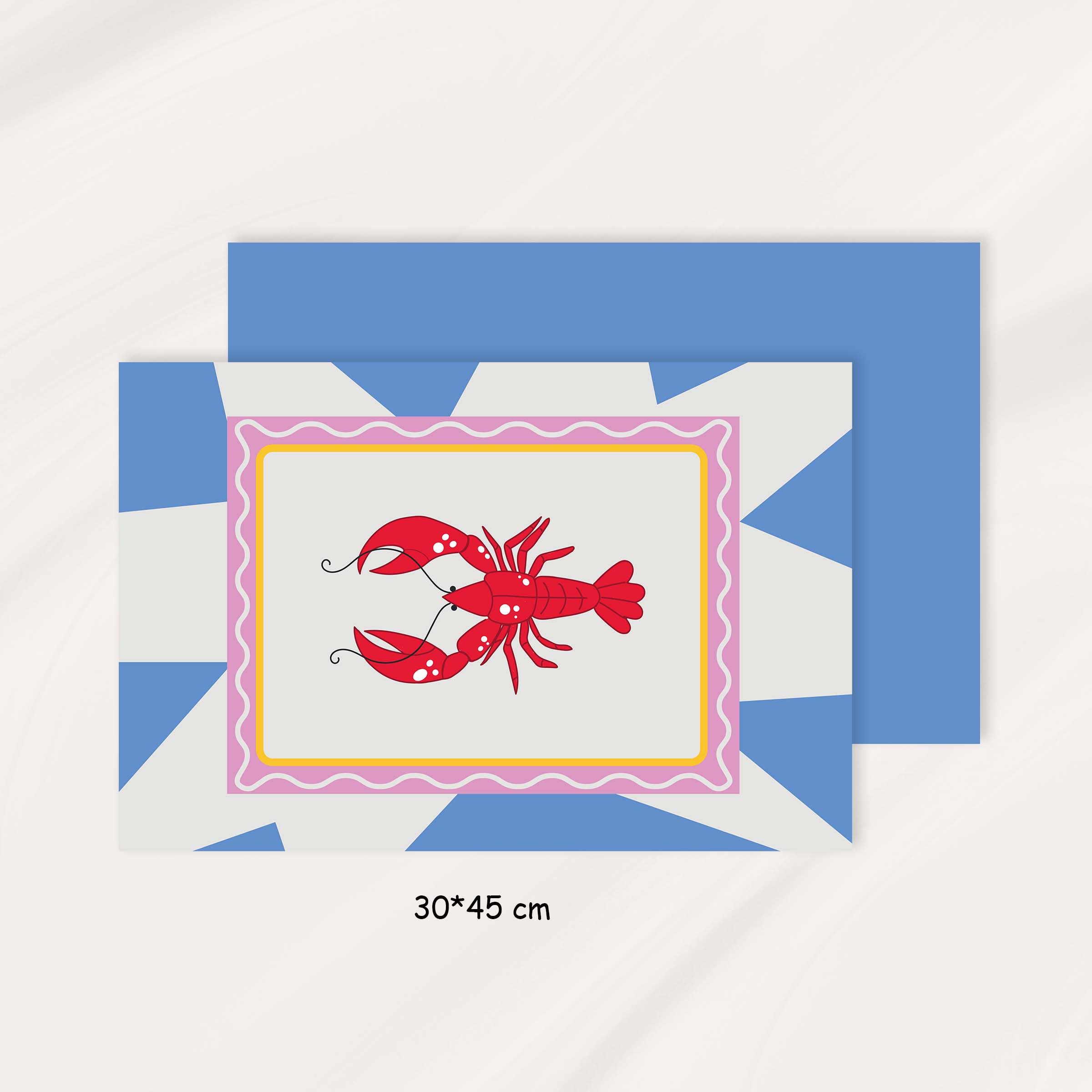 زیربشقابی پاپ آرت│Red Lobster 4 14b