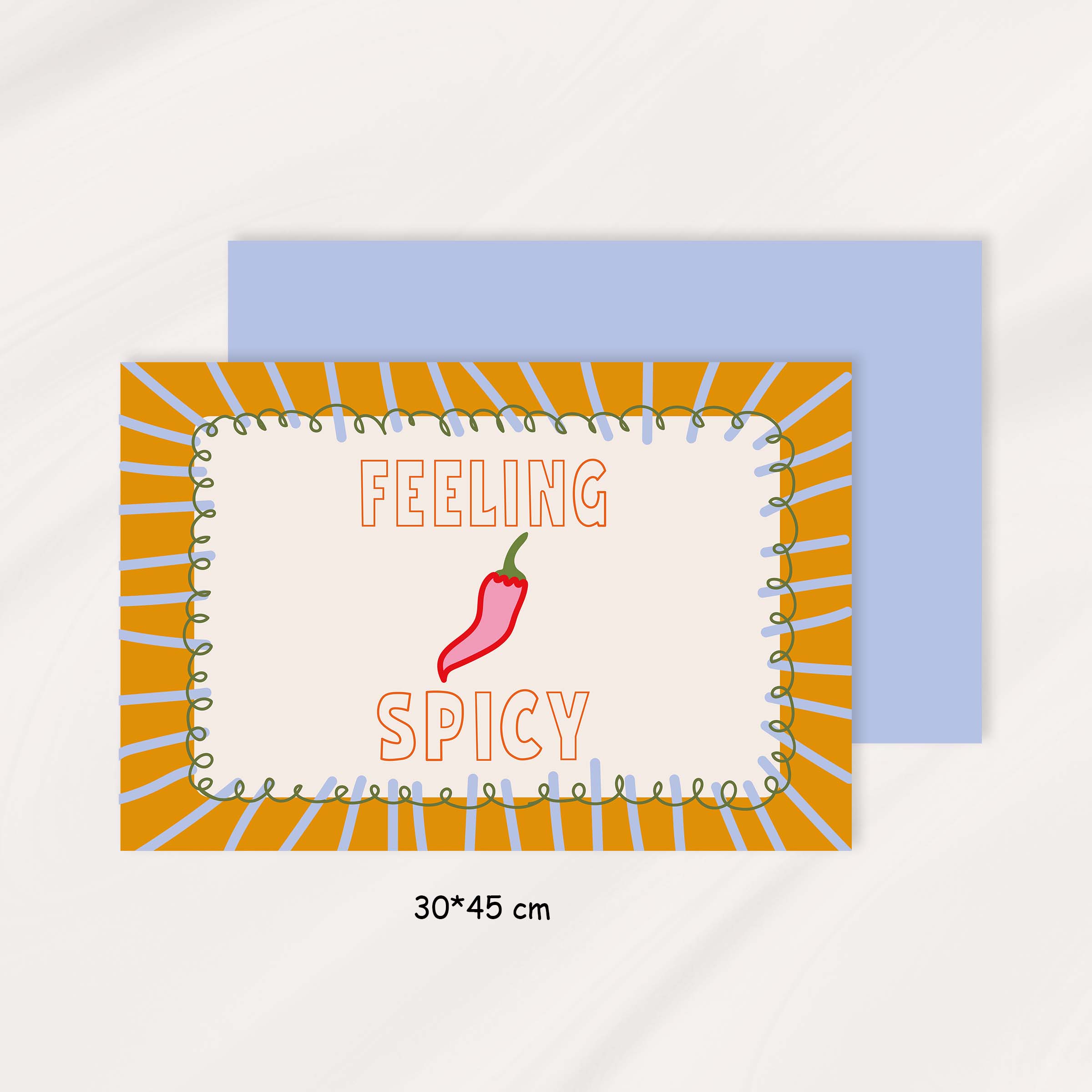 زیربشقابی پاپ آرت│Feeling Spicy 4 20b