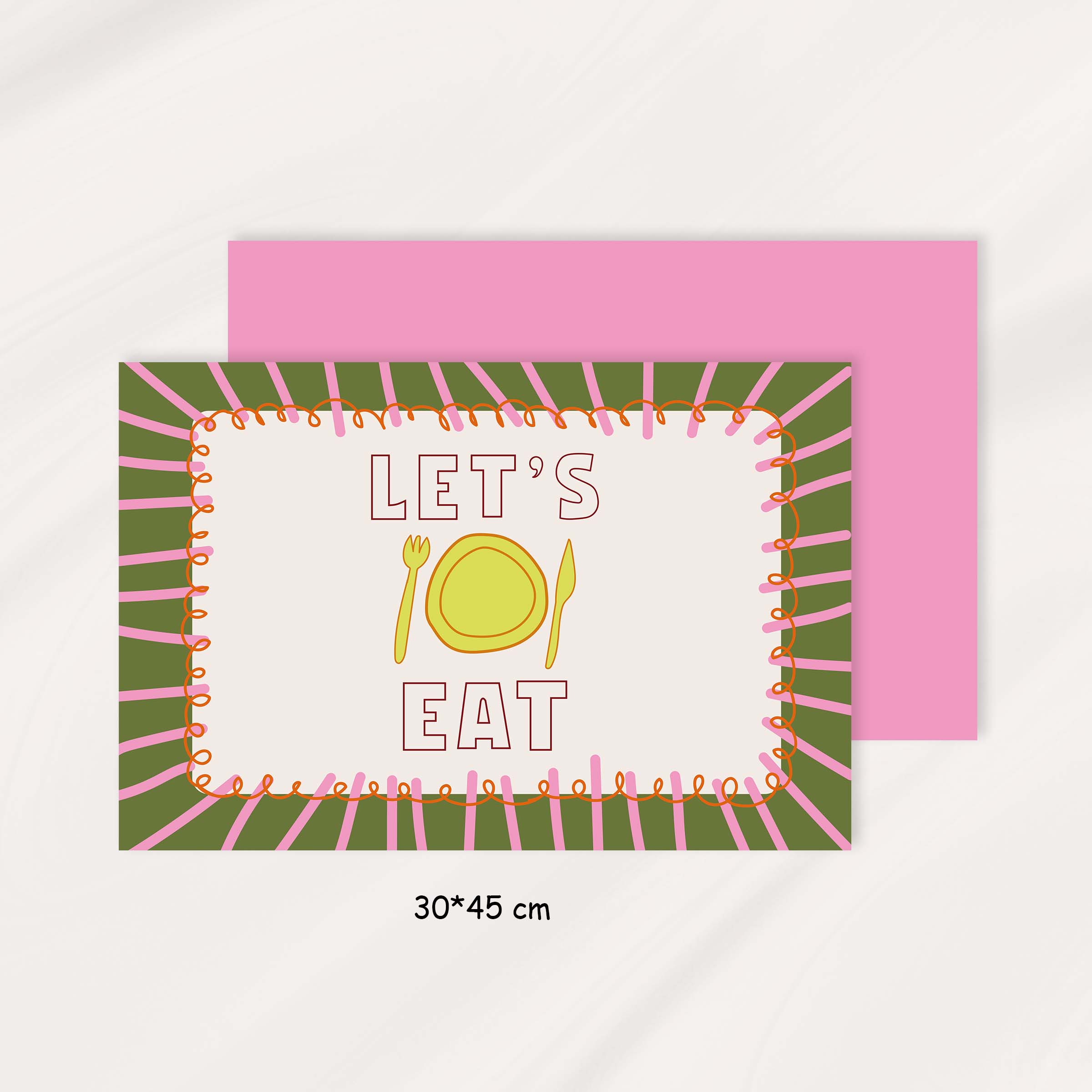 زیربشقابی پاپ آرت│Let's Eat 4 21b 1