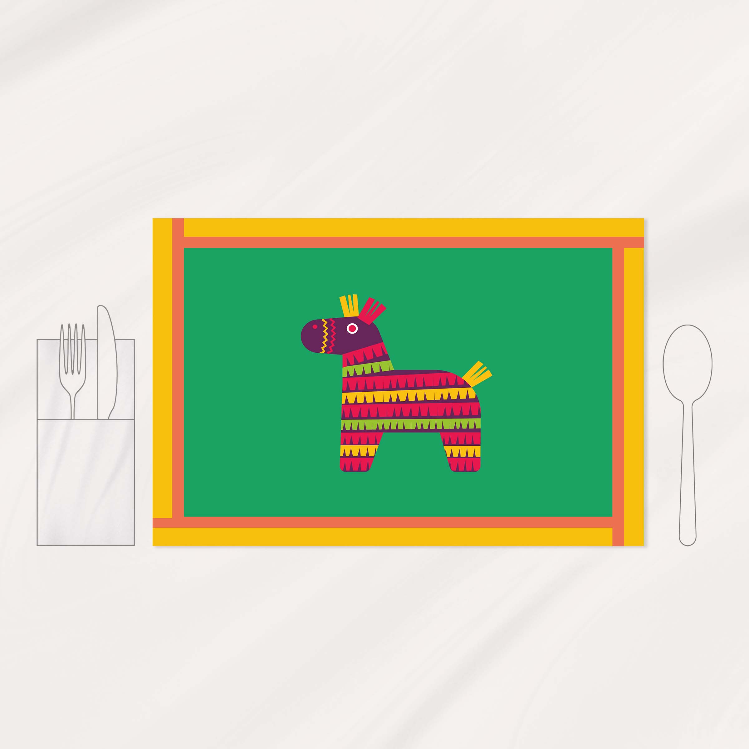 زیربشقابی پاپ آرت│Donkey Pinata 3 6a