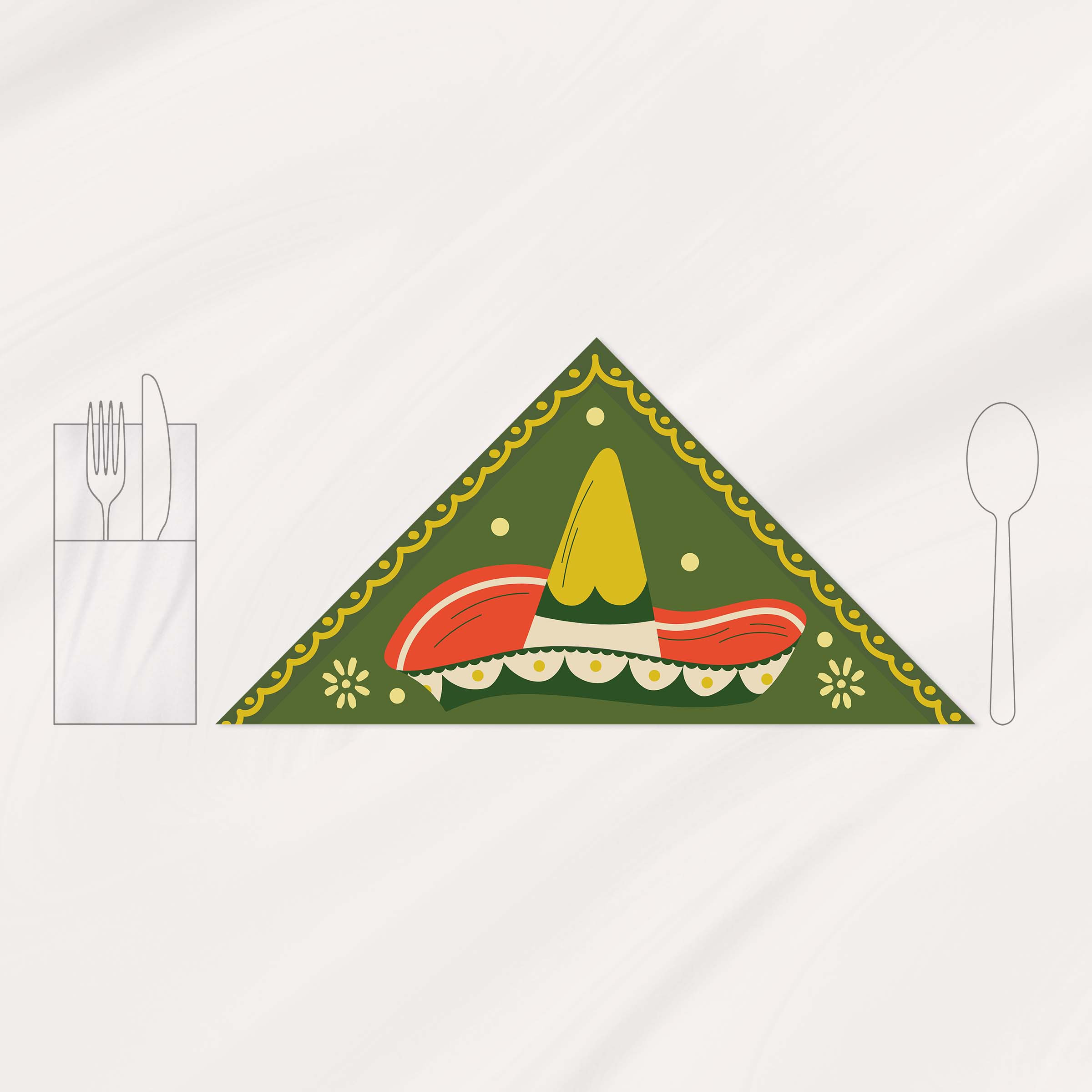 زیربشقابی مکزیکی│Sombrero 3 Sombrero 1